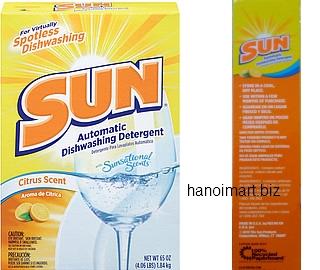 bột rửa bát Sun nhập khẩu mỹ chuyên dụng dành cho máy rửa bát